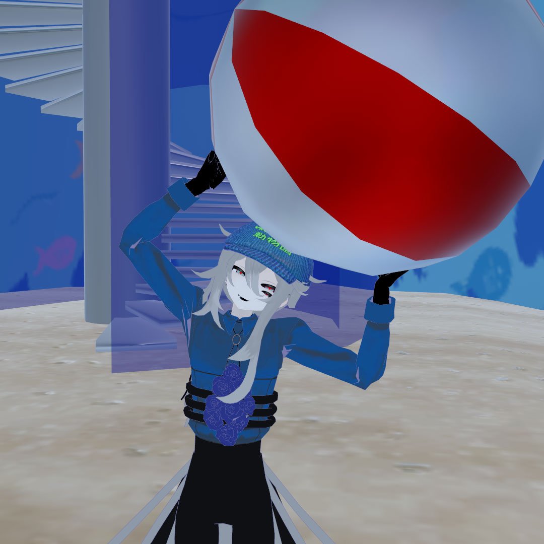 ツクモシオさんのアバター。「VRCふれあい動物園」キャストの姿。