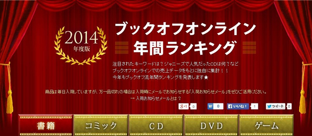 中古で一番売れたモノが判明! ブックオフが2014ランキング発表