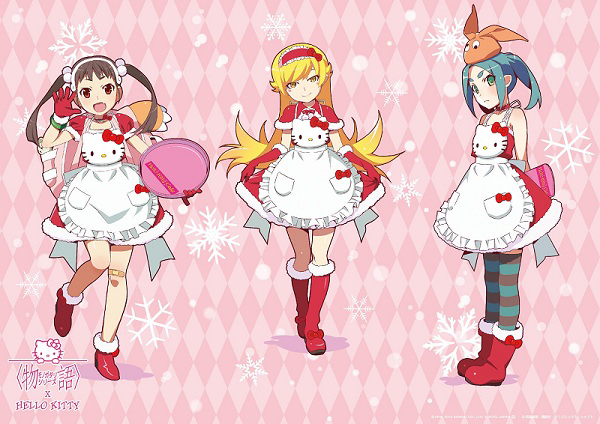 <物語>シリーズ×ハローキティ! キティちゃんエプロン姿の忍がやばい