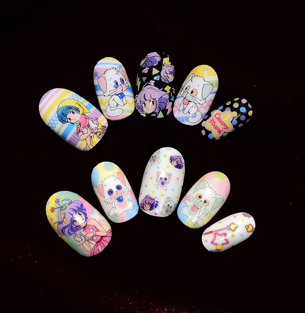 Creamy Mami 30 anniversary, to the world in the nail seal!  Collaboration with Tokyo Otaku Mode