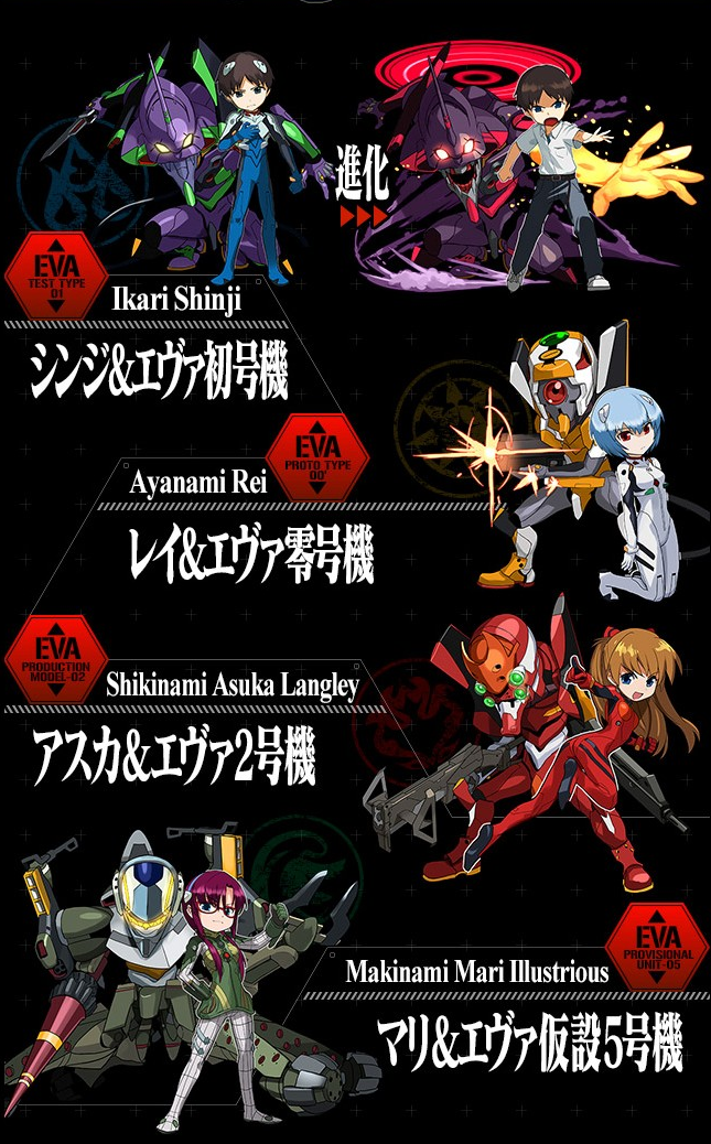「ヱヴァ」の人気キャラクターたちが勢揃い