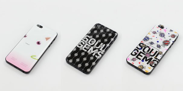 左から、インキュベーター、ソウルジェムズ、ソウルジェムズ カラー