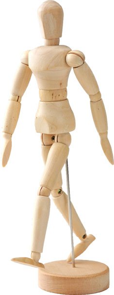 デッサン人形走る