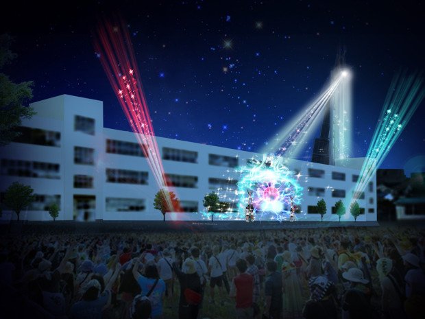 仮想的現実空間「TRANS CITY ‒トランスシティ-」のプロジェクションマッピング
