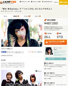 CAMPFIREのプロジェクトページ