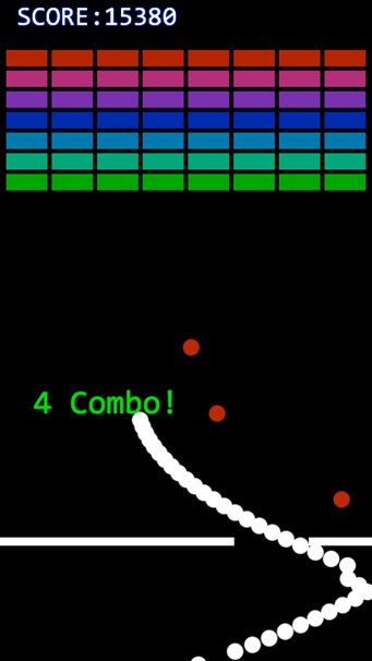 「ブロック崩さぬ」プレイ画面