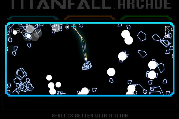 「ASTEROIDS」プレイ画面