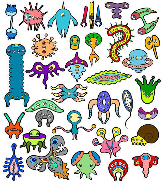 30匹のキャラクター