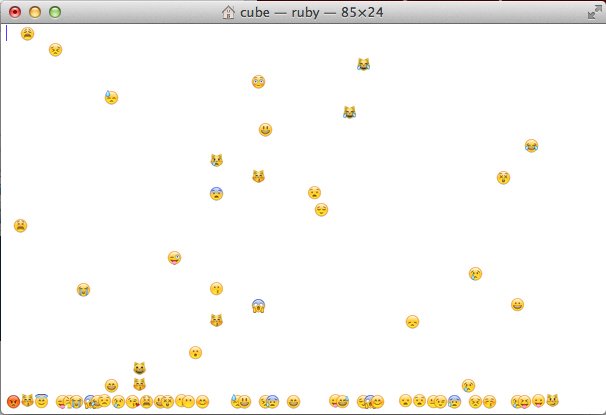 顔が降ってくる