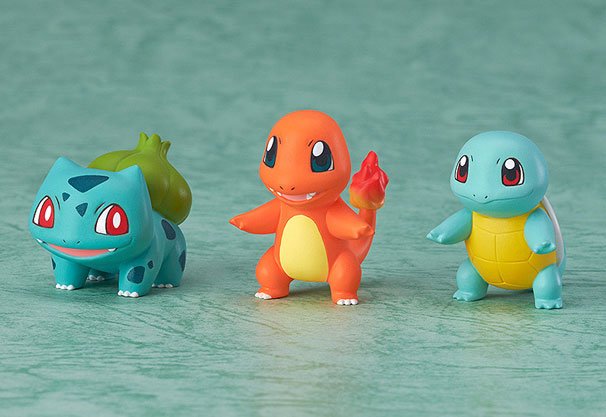 フシギダネ、ヒトカゲ、ゼニガメ