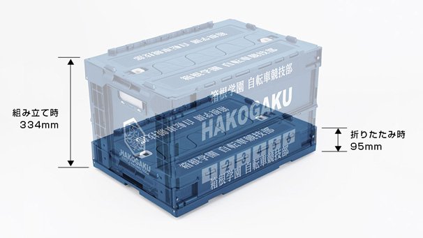 箱根学園自転車競技部折りたたみコンテナ