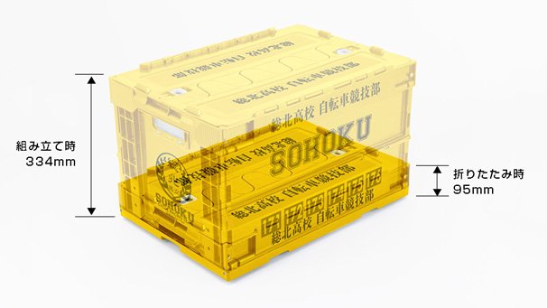 総北高校自転車競技部折りたたみコンテナ