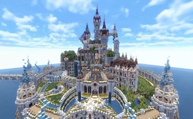 Minecraftで美しすぎる 魔法の城 建築 大人気の建築動画 Kai You Net
