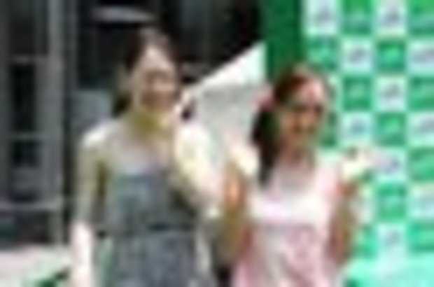 参加されたモデルさんたちの、「スプラッシュカート」体験後。全身びしょ濡れです