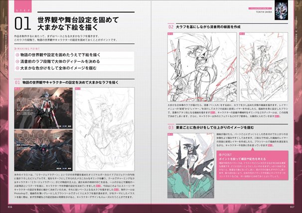 『SF・近未来イラストメイキング講座』誌面サンプル