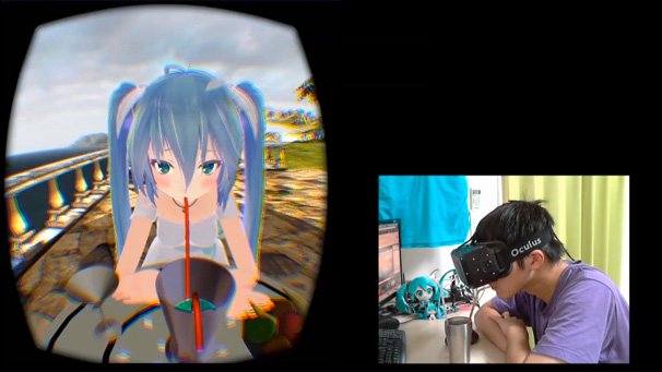 「初音ミクとカップルストローできるアプリ作ってみた」