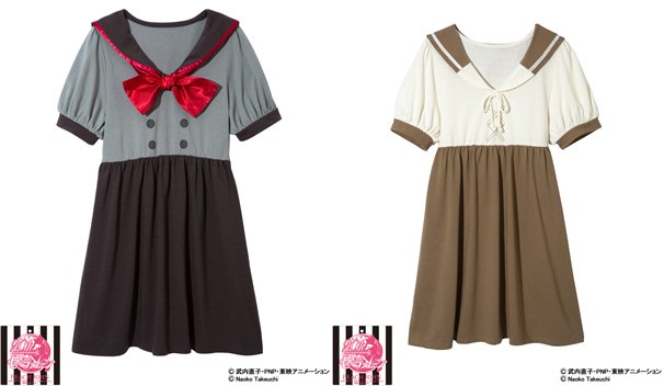 「セーラームーンなりきり制服ワンピース」/左:火野レイ (私立T.A女学院) 右:木野まこと (転校生)