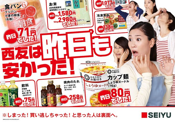 アンチ特売プロモーション　折り込みチラシ