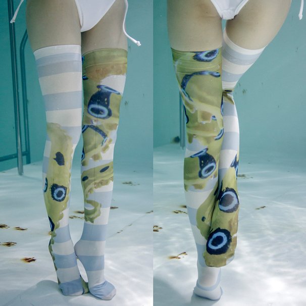 「水中ニーソニーソ」ヒョウモンダコ Ver.