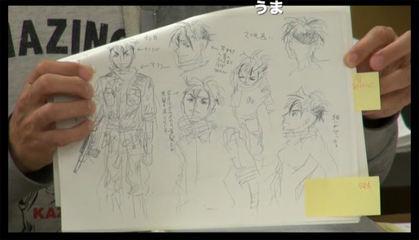 舞城王太郎さんによる少年兵のイラスト