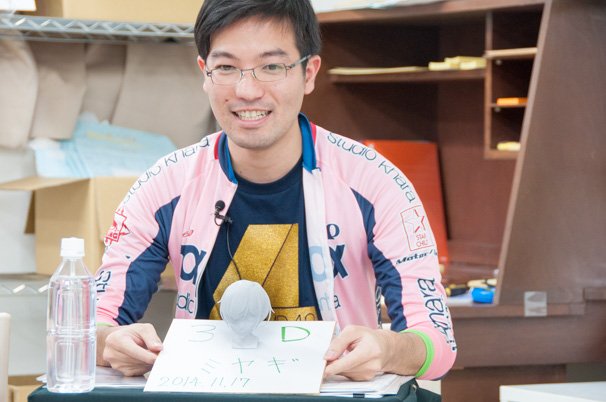 3Dプリンターで出力されたひなこ