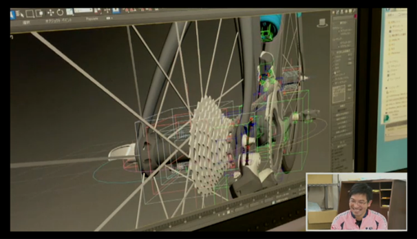 3DCGで作られたロードバイク