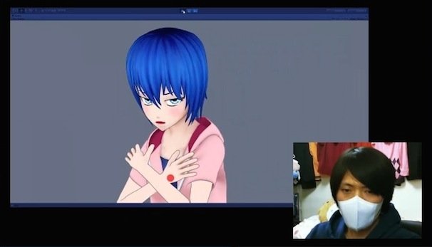 画像4: 視線入力技術ハンパない！  画面の向こう側の女の子と見つめ合うと…