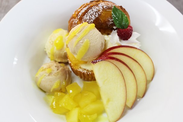 リンゴやアイスとの相性が抜群　特にリンゴがさっぱりしているためか食べやすい