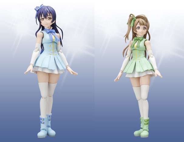 左：「S.H.Figuarts 園田海未」 右：「S.H.Figuarts 南ことり」／S.H.Figuarts （C）2013 プロジェクトラブライブ！