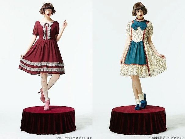 左：「マリー・アントワネットドレスワンピース～さようなら我が祖国よ！ 永遠に美しき泉（シェーンブルン）よ！～」 │ 右：「マリー・アントワネットドレスワンピース～なんという愛らしい花嫁！～」