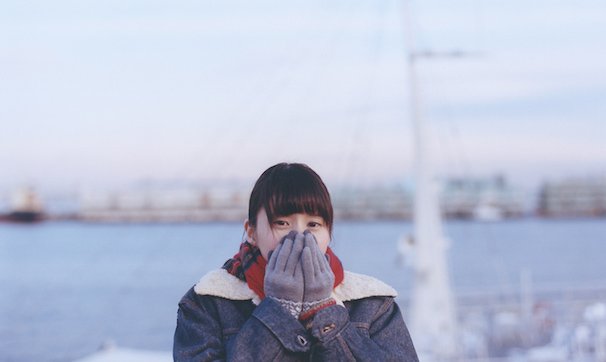 まなこさん　寒そう