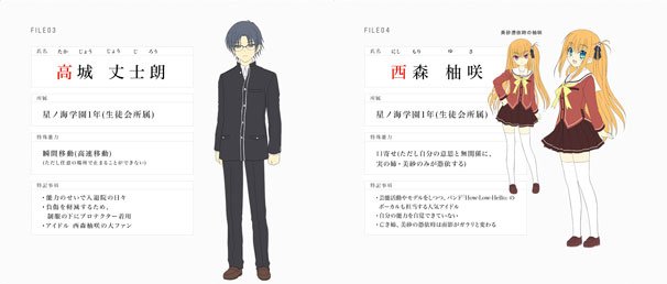 高城丈士郎と西本柚咲／公式Webサイトのスクリーンショット／（C）Visual Art