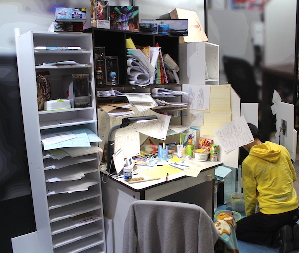 アニメーション制作現場デスクの再現