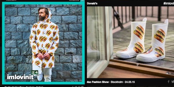 「Big Mac Fashion Show」／imlovinit | 24 gifts of joy, 24 cities, 24 hours - McDonald&#039;sより