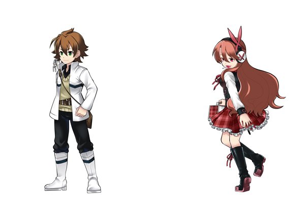 立ち絵／左：タツミ（光）☆5　右：チェルシー（光）☆5