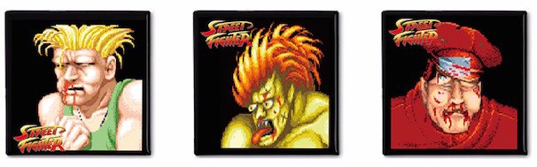 左から、ガイル、ブランカ、ベガ