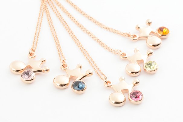 リズムタップ音符ネックレス／価格8,800円（税別）