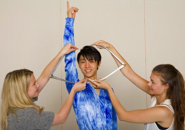 ちょっとシュールな計測の様子。