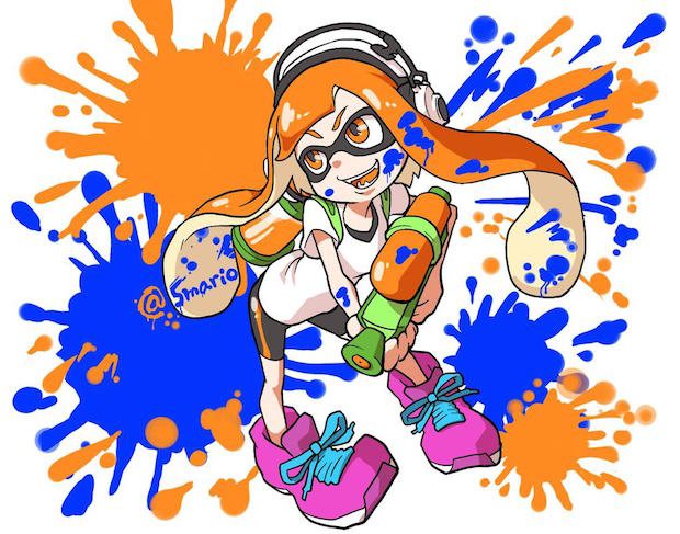 スプラトゥーン祭り ポップでキュートなイカガールイラストまとめ Kai You Net