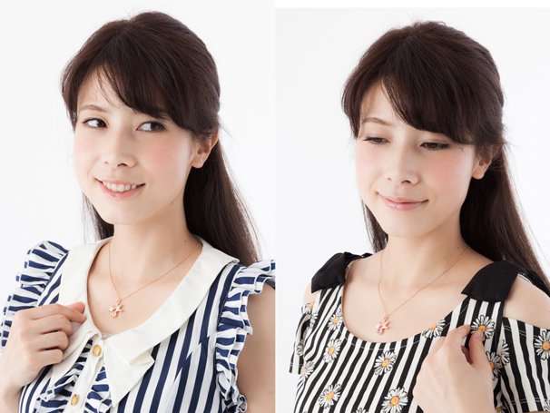 左：飛鳥ももこネックレス　右：瀬川おんぷネックレス