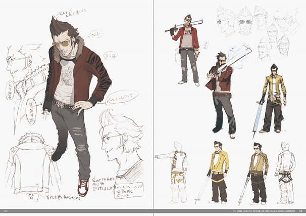 『NO MORE HEROES』キャラクターデザイン:コザキユースケさん、メカニックデザイン:コヤマシゲトさん