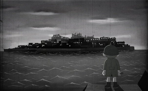 軍艦島と暗闇三太