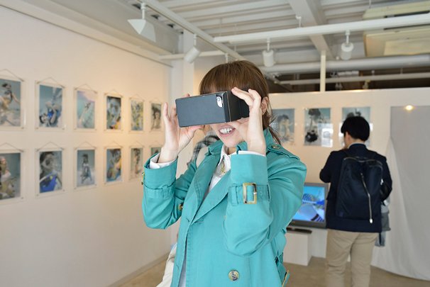 京都展での体験の様子/写真:逢坂憲吾