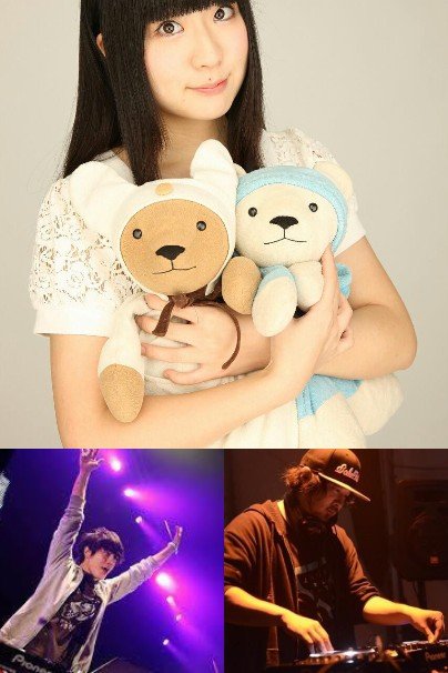 上：りゅうあさん、左下：遠藤孝行さん、右下：タイラダイスケさん／画像はSilent Horror Rock Fes公式webサイトより