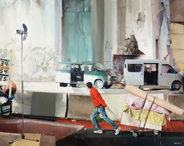 A l&#039;est, rien de nouveau : 2014 年 Oil on canvas 162x130cm