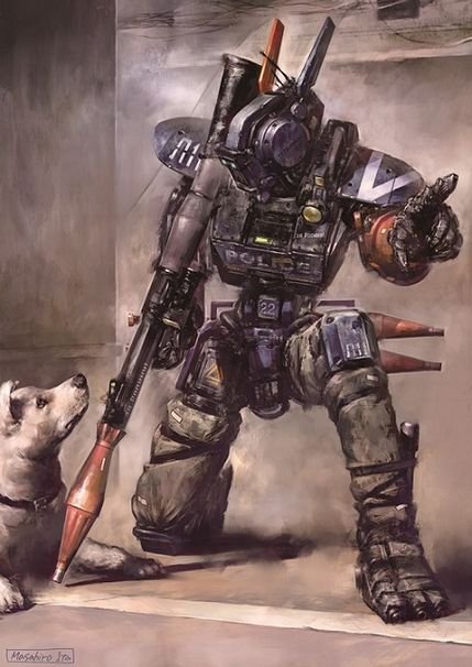 伊藤暢達作「Japan meets CHAPPIE ポストカード」イラスト/(C)2015 Columbia Pictures Industries, Inc., LSC Film Corporation and MRC II Distribution Company L.P. All Rights Reserved.