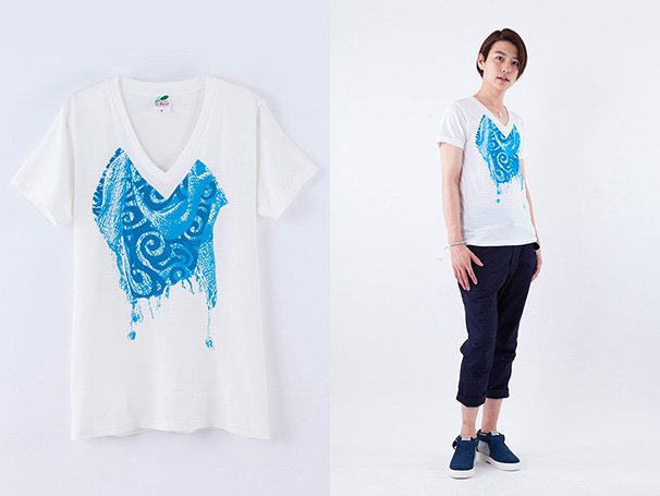 銀時ストール柄Tシャツ