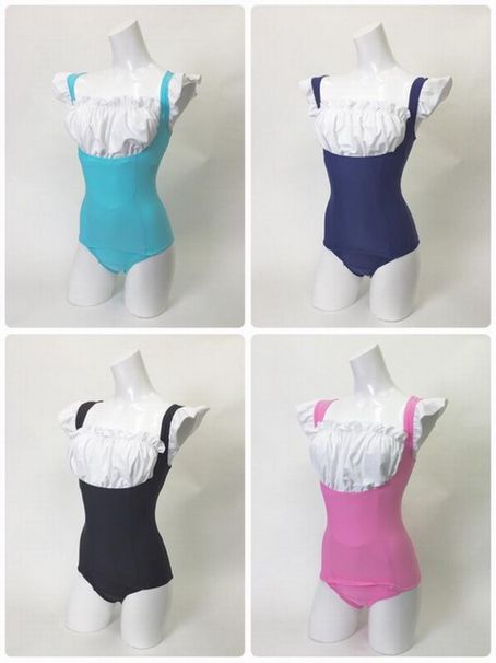 左上から時計回りにサックス、ネイビー、ピンク、ブラック／画像は口枷屋モイラさんTwitterより