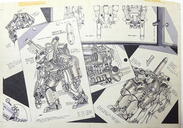 『宇宙戦艦ヤマト』メカデザイナー宮武一貴の原画展　横須賀の軍艦で開催