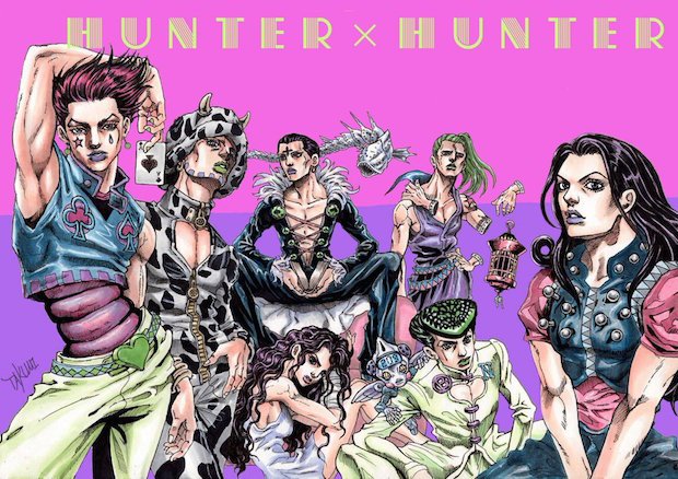 4部アニメ化 ジョジョ風の Hunter Hunter イラストがゥンまああ